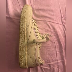 Reebok Classic Club C Vintage 85 Sneakers Lime Green Leather Size 6